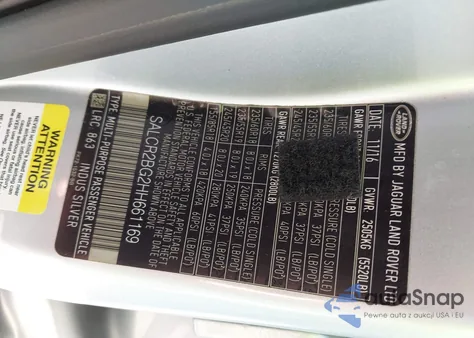 2017 Land Rover Discovery Sport Hse из США, поврежденный, VIN SALCR2BG2HH661169